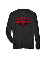 Crestwood HS Baseball Logo Black Outline - Performance Longsleeve