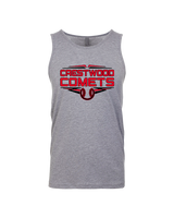 Crestwood HS Baseball Logo Black Outline - Tank Top