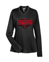 Crestwood HS Baseball Logo Black Outline - Womens Performance Longsleeve