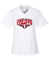 Crestwood HS Baseball Logo Black Outline - Womens Performance Shirt