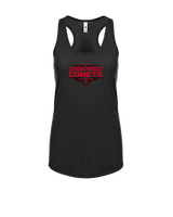 Crestwood HS Baseball Logo Black Outline - Womens Tank Top