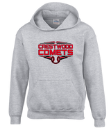 Crestwood HS Baseball Logo Black Outline - Youth Hoodie