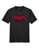 Crestwood HS Baseball Logo Black Outline - Youth Performance Shirt