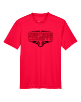 Crestwood HS Baseball Logo Black Outline - Youth Performance Shirt