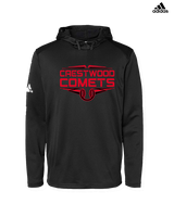 Crestwood HS Baseball Logo Red Outline - Mens Adidas Hoodie