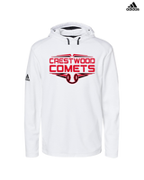 Crestwood HS Baseball Logo Red Outline - Mens Adidas Hoodie