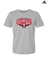 Crestwood HS Baseball Logo Red Outline - Mens Adidas Performance Shirt