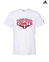 Crestwood HS Baseball Logo Red Outline - Mens Adidas Performance Shirt
