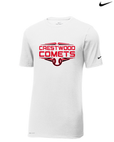 Crestwood HS Baseball Logo Red Outline - Mens Nike Cotton Poly Tee