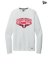 Crestwood HS Baseball Logo Red Outline - New Era Performance Long Sleeve