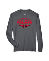 Crestwood HS Baseball Logo Red Outline - Performance Longsleeve