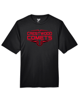 Crestwood HS Baseball Logo Red Outline - Performance Shirt