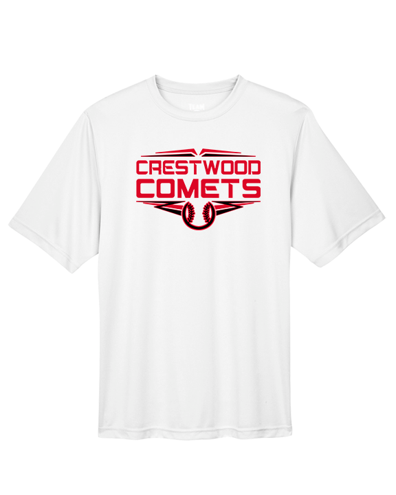 Crestwood HS Baseball Logo Red Outline - Performance Shirt