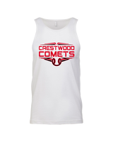 Crestwood HS Baseball Logo Red Outline - Tank Top