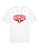 Crestwood HS Baseball Logo Red Outline - Youth Performance Shirt
