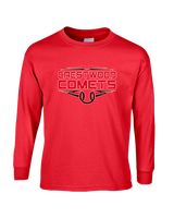 Crestwood HS Baseball Logo White Outline - Cotton Longsleeve