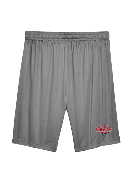 Crestwood HS Baseball Logo White Outline - Mens Training Shorts with Pockets