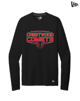 Crestwood HS Baseball Logo White Outline - New Era Performance Long Sleeve