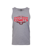 Crestwood HS Baseball Logo White Outline - Tank Top