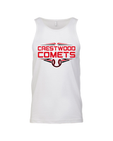 Crestwood HS Baseball Logo White Outline - Tank Top