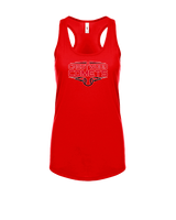 Crestwood HS Baseball Logo White Outline - Womens Tank Top