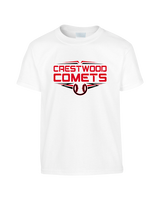 Crestwood HS Baseball Logo White Outline - Youth Shirt