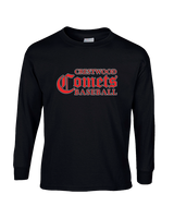 Crestwood HS Baseball Wordmark - Cotton Longsleeve