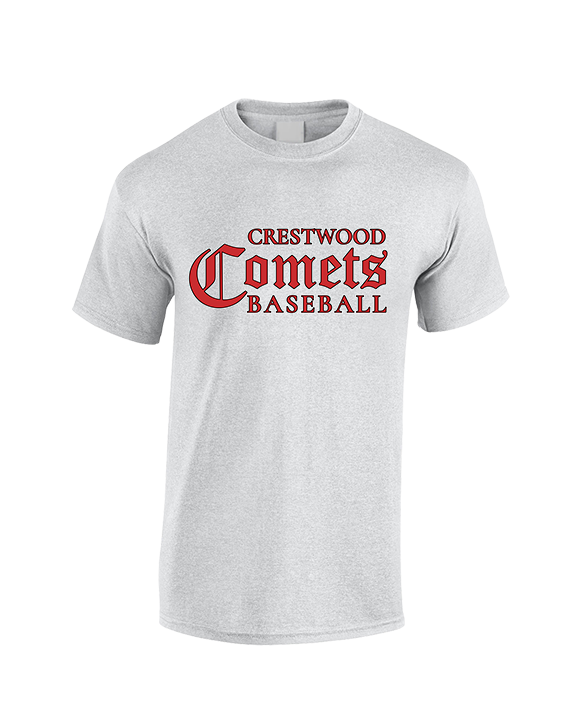 Crestwood HS Baseball Wordmark - Cotton T-Shirt