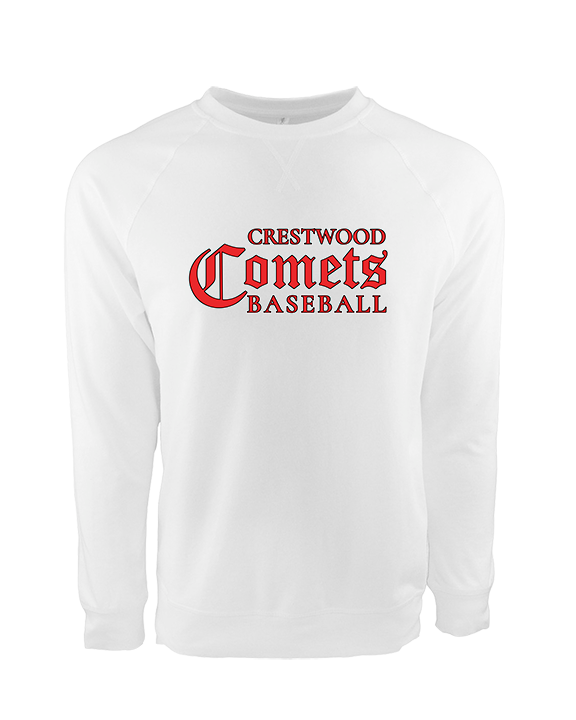 Crestwood HS Baseball Wordmark - Crewneck Sweatshirt
