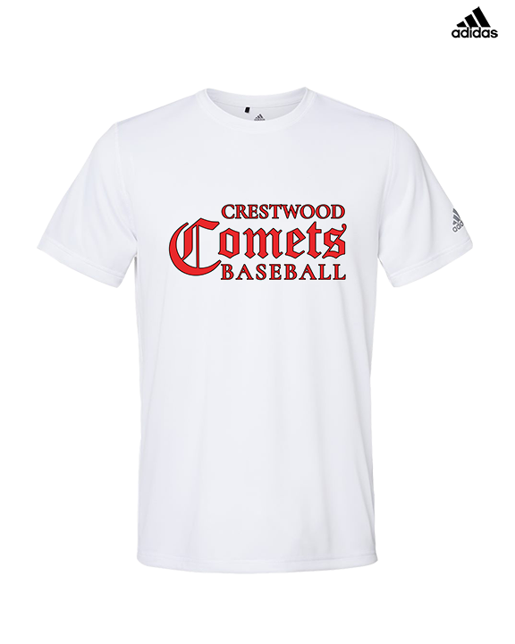 Crestwood HS Baseball Wordmark - Mens Adidas Performance Shirt