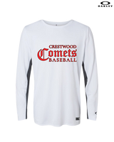 Crestwood HS Baseball Wordmark - Mens Oakley Longsleeve
