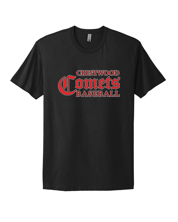 Crestwood HS Baseball Wordmark - Mens Select Cotton T-Shirt