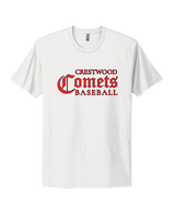 Crestwood HS Baseball Wordmark - Mens Select Cotton T-Shirt