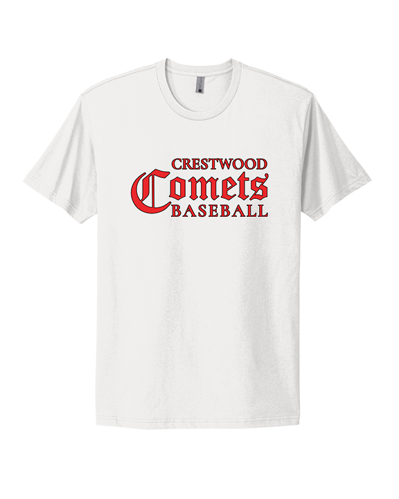 Crestwood HS Baseball Wordmark - Mens Select Cotton T-Shirt