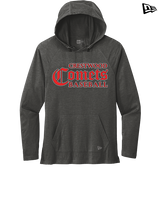 Crestwood HS Baseball Wordmark - New Era Tri-Blend Hoodie