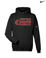 Crestwood HS Baseball Wordmark - Nike Club Fleece Hoodie