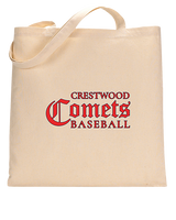 Crestwood HS Baseball Wordmark - Tote