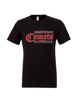 Crestwood HS Baseball Wordmark - Tri-Blend Shirt