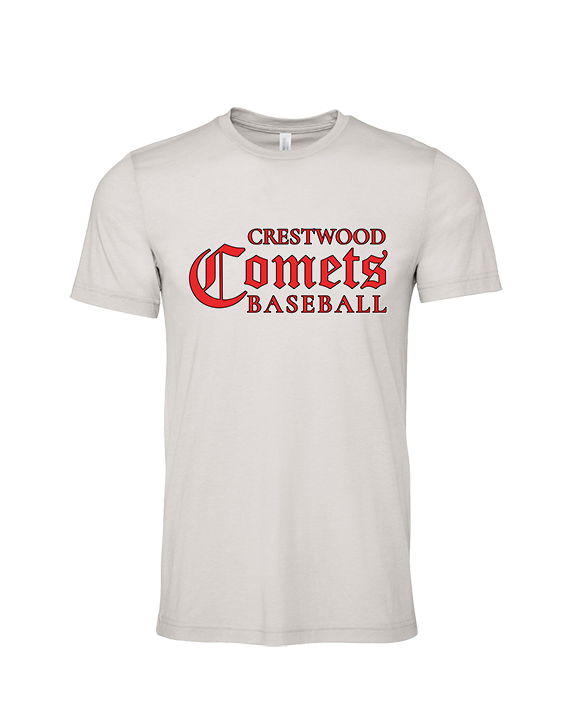 Crestwood HS Baseball Wordmark - Tri-Blend Shirt