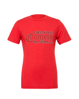 Crestwood HS Baseball Wordmark - Tri-Blend Shirt
