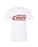 Crestwood HS Baseball Wordmark - Tri-Blend Shirt