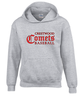Crestwood HS Baseball Wordmark - Youth Hoodie