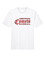 Crestwood HS Baseball Wordmark - Youth Performance Shirt