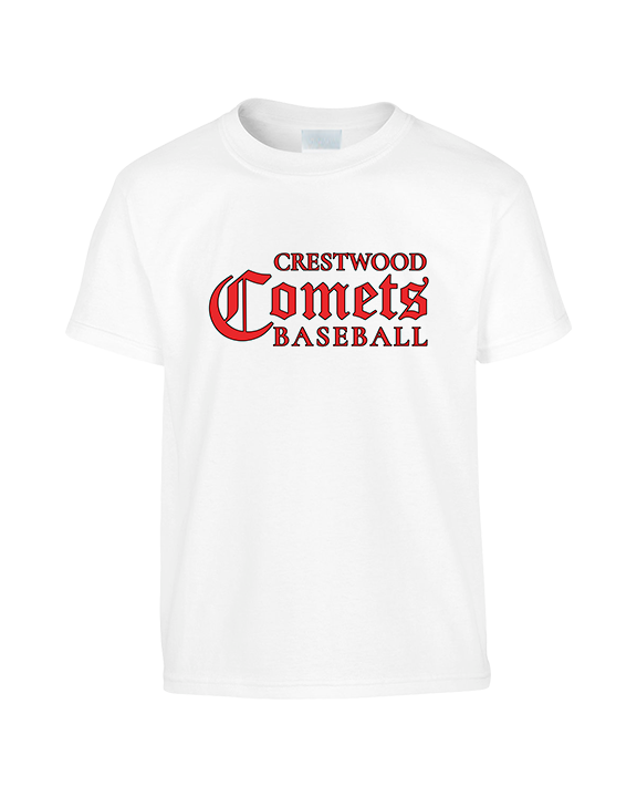 Crestwood HS Baseball Wordmark - Youth Shirt