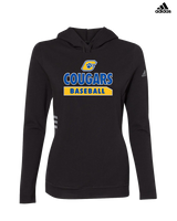 Crisp County HS Baseball Team Logo - Adidas Women's Lightweight Hooded Sweatshirt