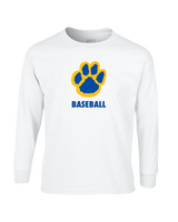 Crisp County HS Paw Baseball - Mens Basic Cotton Long Sleeve