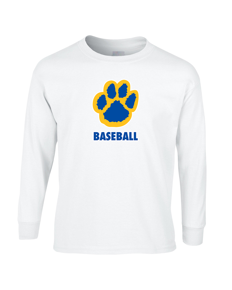 Crisp County HS Paw Baseball - Mens Basic Cotton Long Sleeve