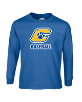 Crisp County HS Team Logo Baseball - Mens Basic Cotton Long Sleeve