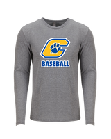Crisp County HS Team Logo Baseball - Tri Blend Long Sleeve