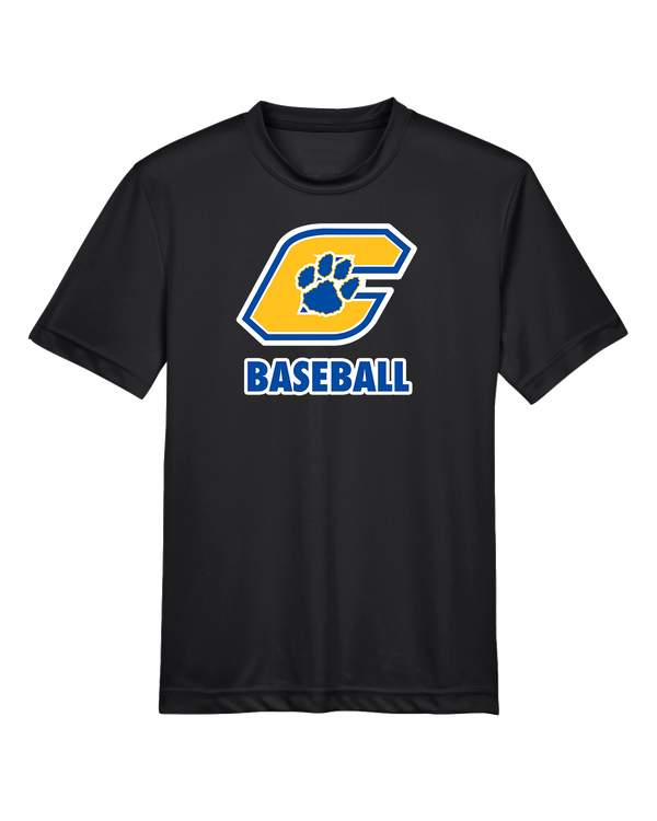 Crisp County HS Team Logo Baseball - Youth Performance T-Shirt